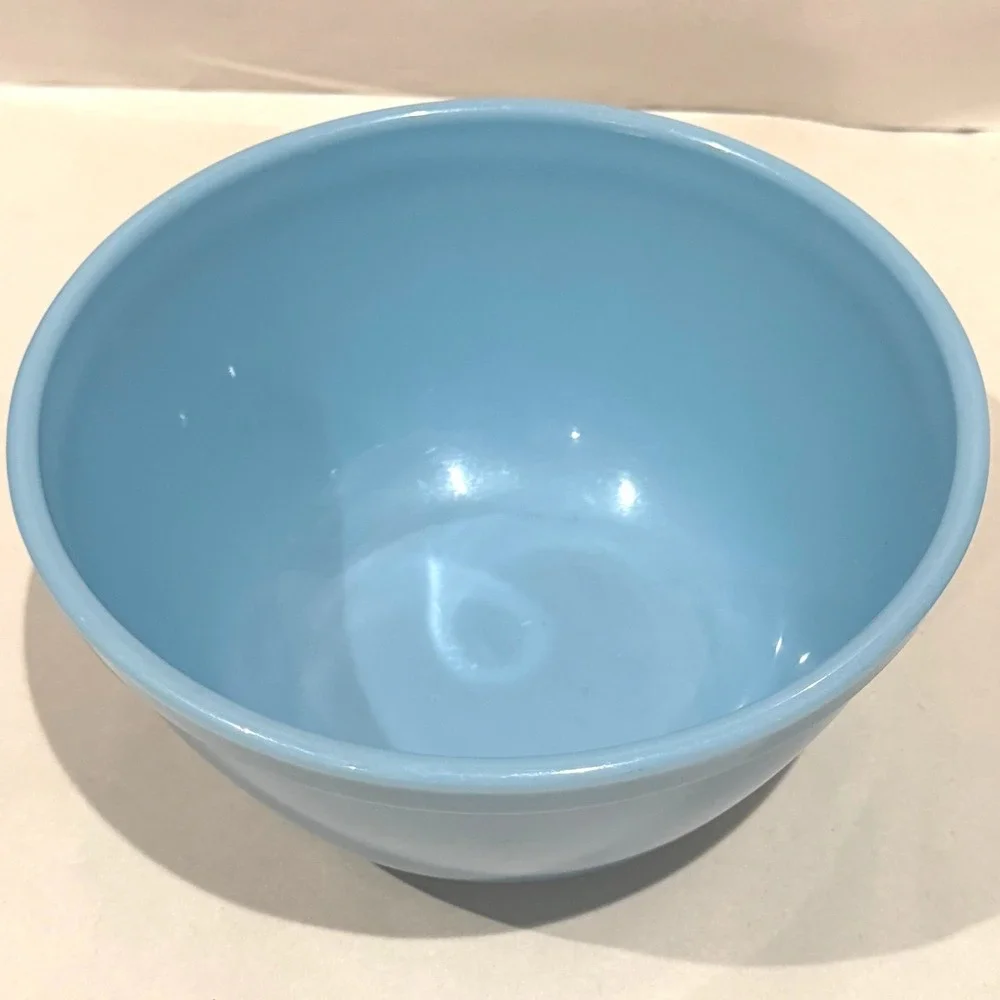 Vintage Pyrex Delphite Blue 401 402 Nesting Mixing Bowls Rare HTF Opal Glass Set